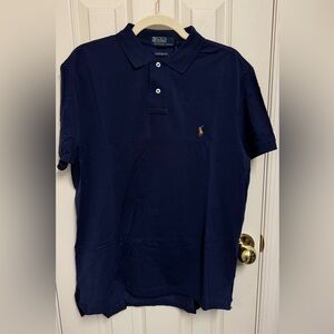 Ralph Lauren Navy Short-Sleeve Polo with Embroidered Pony